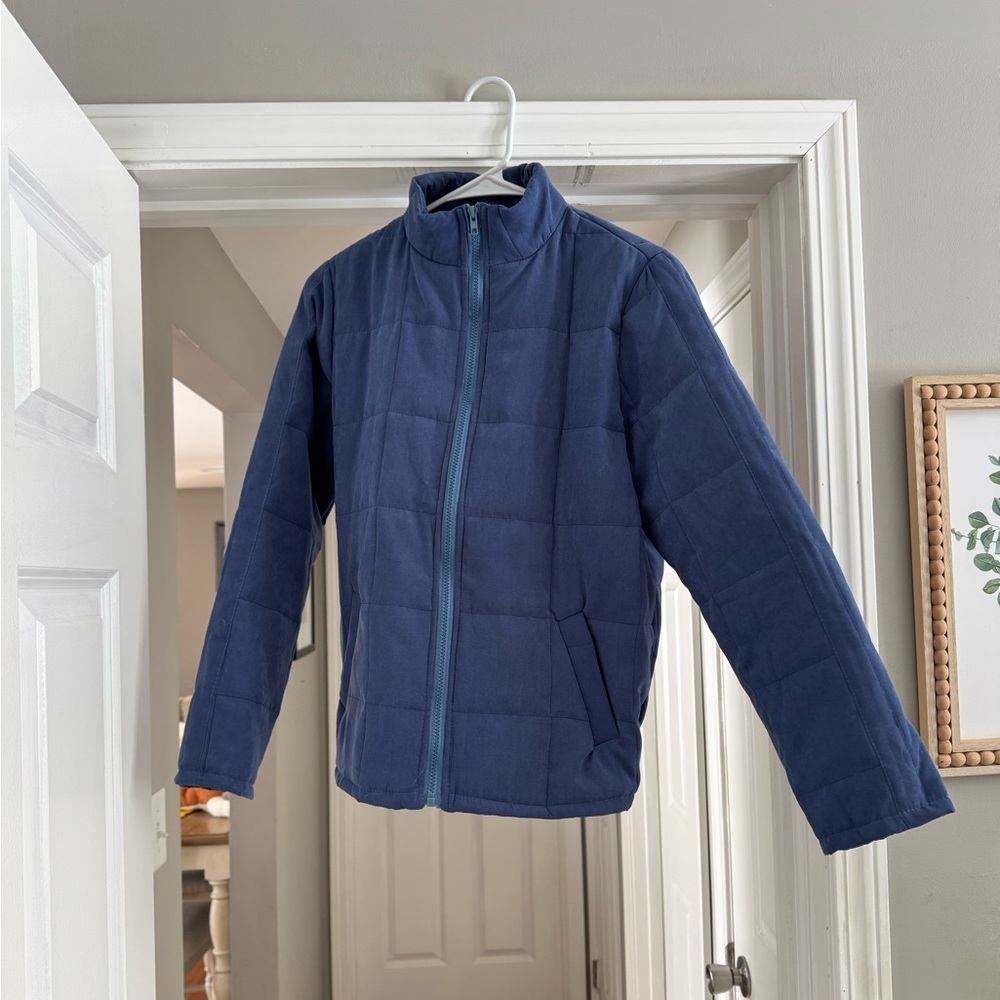 Blue Quilt Print Jacket